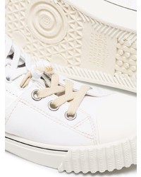 weiße Leder niedrige Sneakers von Maison Margiela