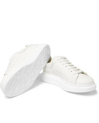 weiße Leder niedrige Sneakers von Alexander McQueen