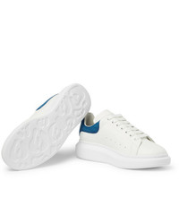 weiße Leder niedrige Sneakers von Alexander McQueen