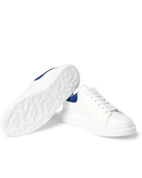 weiße Leder niedrige Sneakers von Alexander McQueen