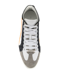 weiße Leder niedrige Sneakers von DSQUARED2