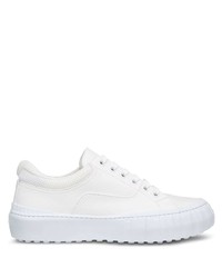 weiße Leder niedrige Sneakers von Fendi