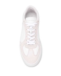 weiße Leder niedrige Sneakers von Filling Pieces