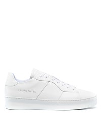 weiße Leder niedrige Sneakers von Filling Pieces