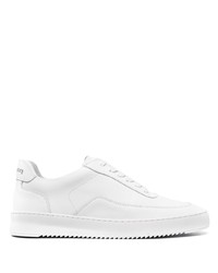 weiße Leder niedrige Sneakers von Filling Pieces