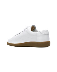 weiße Leder niedrige Sneakers von Maison Margiela