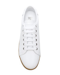 weiße Leder niedrige Sneakers von Maison Margiela