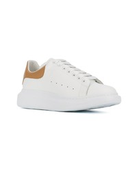 weiße Leder niedrige Sneakers von Alexander McQueen