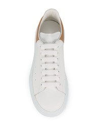 weiße Leder niedrige Sneakers von Alexander McQueen