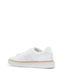 weiße Leder niedrige Sneakers von Hogan