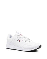 weiße Leder niedrige Sneakers von Tommy Jeans