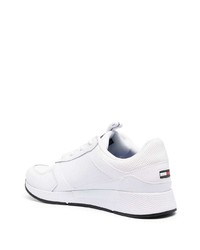 weiße Leder niedrige Sneakers von Tommy Jeans