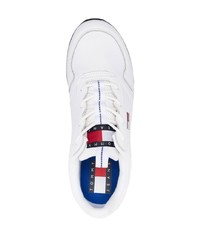 weiße Leder niedrige Sneakers von Tommy Jeans