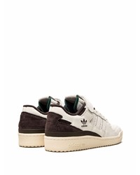 weiße Leder niedrige Sneakers von adidas