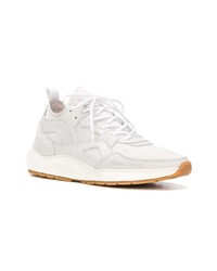 weiße Leder niedrige Sneakers von Filling Pieces