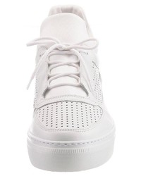 weiße Leder niedrige Sneakers von Gabor
