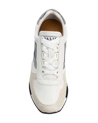 weiße Leder niedrige Sneakers von Bally