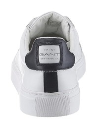 weiße Leder niedrige Sneakers von Gant Footwear