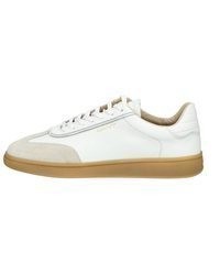weiße Leder niedrige Sneakers von Gant