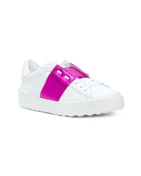 weiße Leder niedrige Sneakers von Valentino