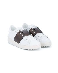 weiße Leder niedrige Sneakers von Valentino