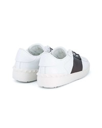 weiße Leder niedrige Sneakers von Valentino