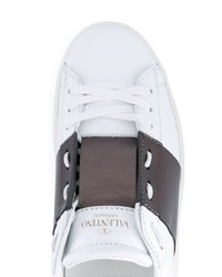 weiße Leder niedrige Sneakers von Valentino