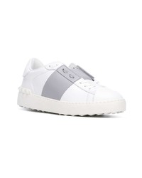 weiße Leder niedrige Sneakers von Valentino