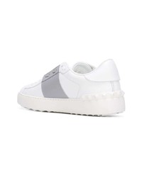 weiße Leder niedrige Sneakers von Valentino