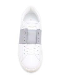 weiße Leder niedrige Sneakers von Valentino