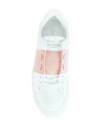 weiße Leder niedrige Sneakers von Valentino