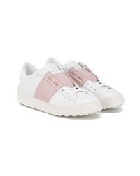 weiße Leder niedrige Sneakers von Valentino