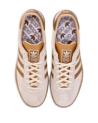 weiße Leder niedrige Sneakers von adidas