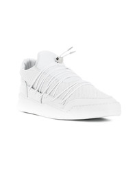 weiße Leder niedrige Sneakers von Filling Pieces