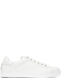 weiße Leder niedrige Sneakers von Gianvito Rossi