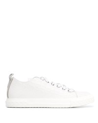 weiße Leder niedrige Sneakers von Giuseppe Zanotti