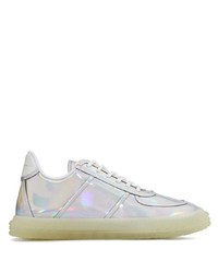 weiße Leder niedrige Sneakers von Giuseppe Zanotti