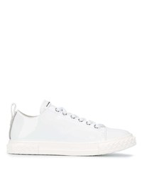 weiße Leder niedrige Sneakers von Giuseppe Zanotti