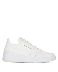 weiße Leder niedrige Sneakers von Giuseppe Zanotti