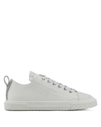 weiße Leder niedrige Sneakers von Giuseppe Zanotti