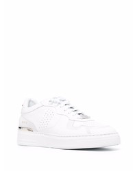 weiße Leder niedrige Sneakers von Philipp Plein