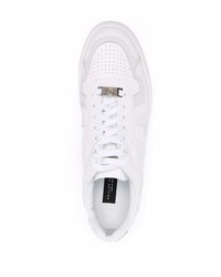 weiße Leder niedrige Sneakers von Philipp Plein