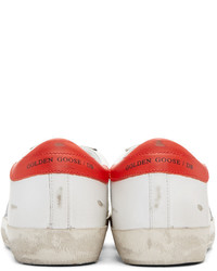 weiße Leder niedrige Sneakers von Golden Goose Deluxe Brand