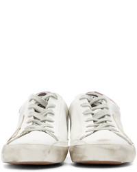 weiße Leder niedrige Sneakers von Golden Goose Deluxe Brand