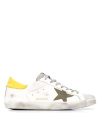 weiße Leder niedrige Sneakers von Golden Goose