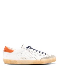 weiße Leder niedrige Sneakers von Golden Goose