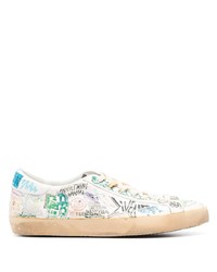 weiße Leder niedrige Sneakers von Golden Goose