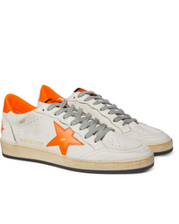 weiße Leder niedrige Sneakers von Golden Goose