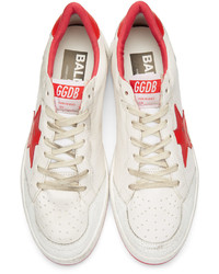 weiße Leder niedrige Sneakers von Golden Goose Deluxe Brand