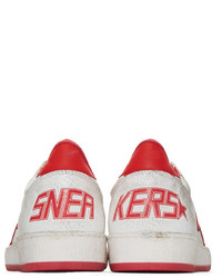 weiße Leder niedrige Sneakers von Golden Goose Deluxe Brand